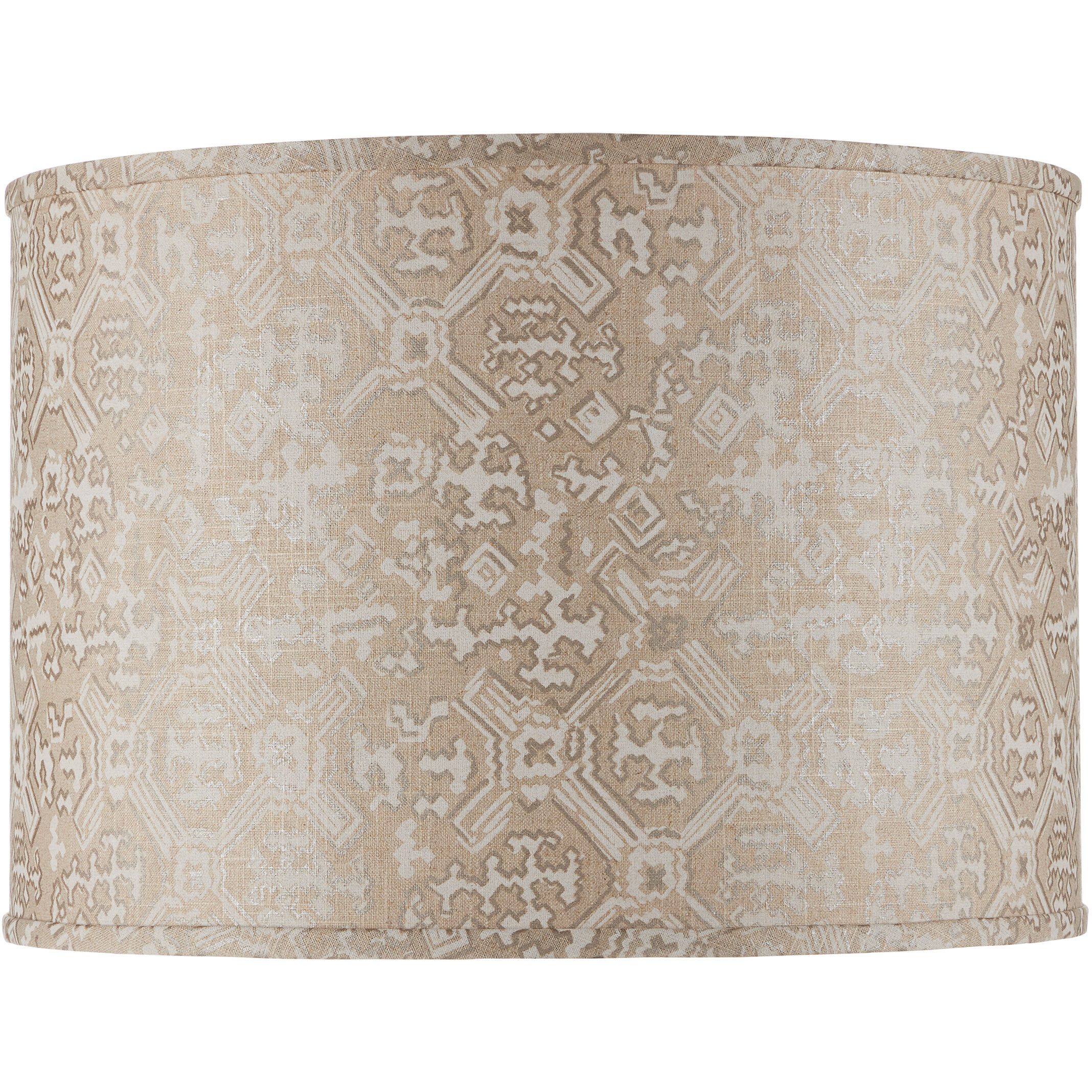 Nomad Beige/Ivory Drum Lamp Shade