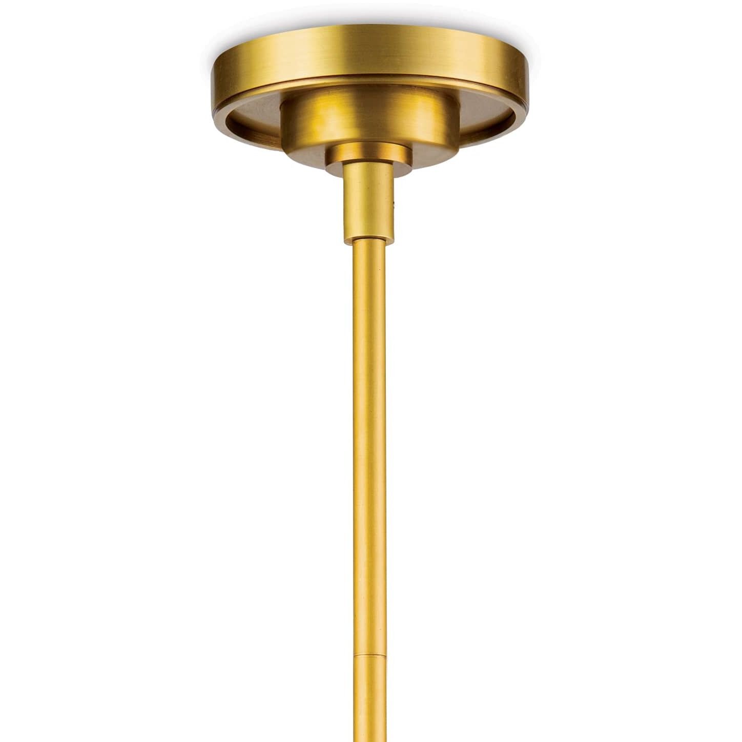 Cafe 3 Light 17 inch Natural Brass Pendant Ceiling Light, Medium