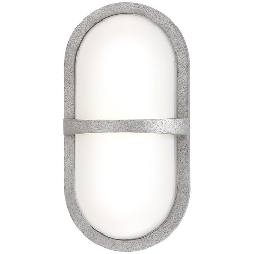 Osler LED 12 inch Textured Silver Outdoor Wall Mount, Small