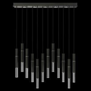Antonia 17 Light 61 inch Black Pendant Ceiling Light