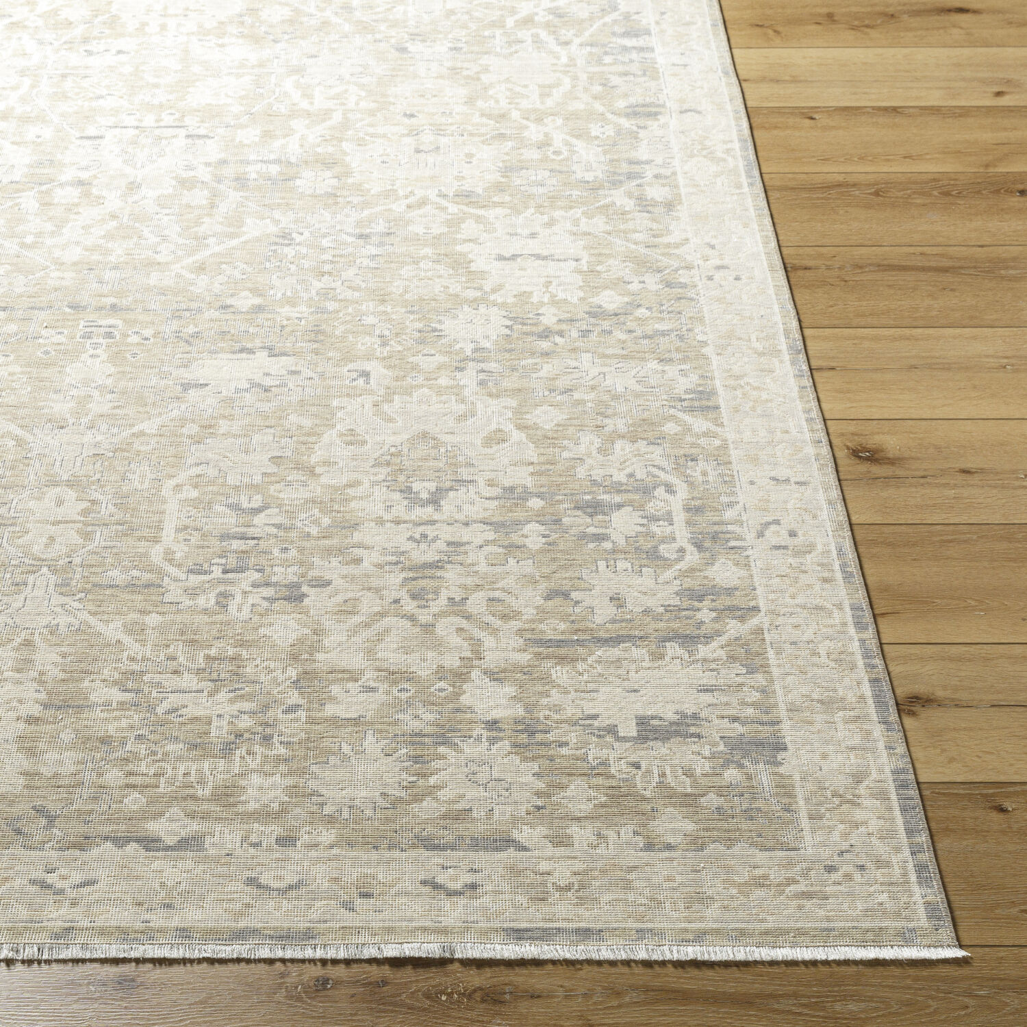 Once Upon a Time 118.11 X 35.04 inch Light Brown / Light Gray / Ivory / Gray / Tan Machine Woven Rug in 3 x 10