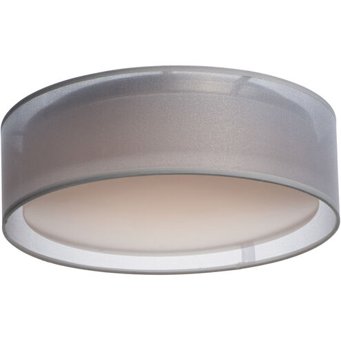 Prime LED 16 inch Flush Mount Ceiling Light in White Organza