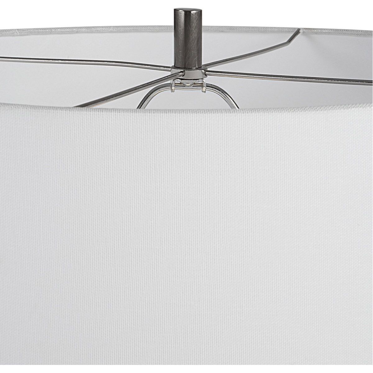 Aurelia 65 inch 150.00 watt Polished Nickel and Crystal Floor Lamp Portable Light