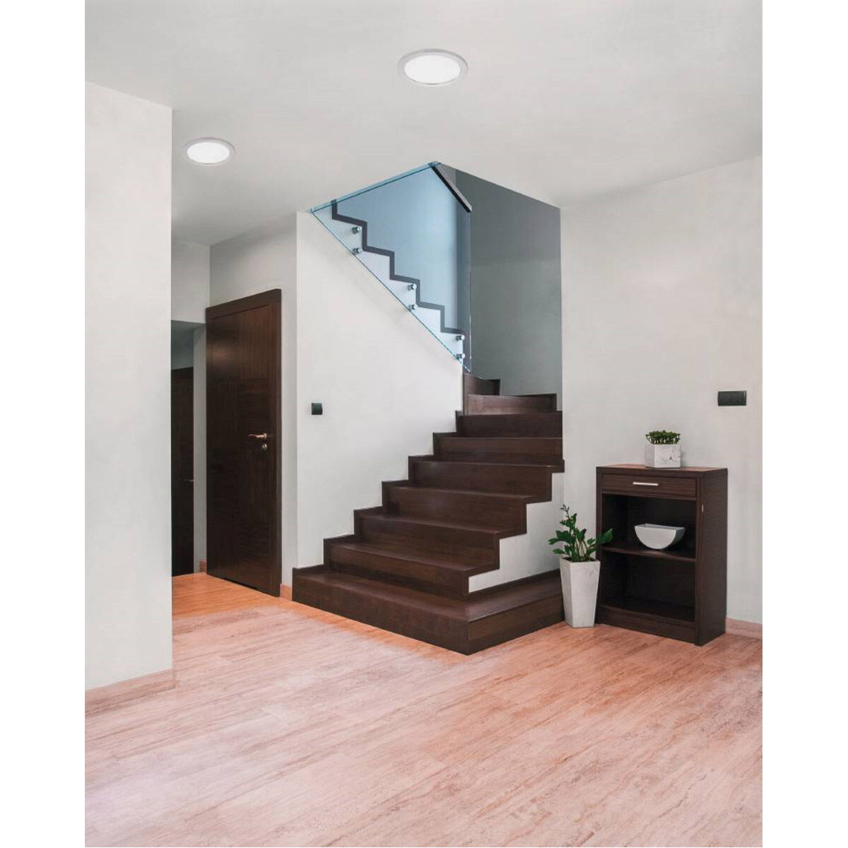 Trago 9 LED 8.86 inch White Flush Mount Ceiling Light, Wall Mountable