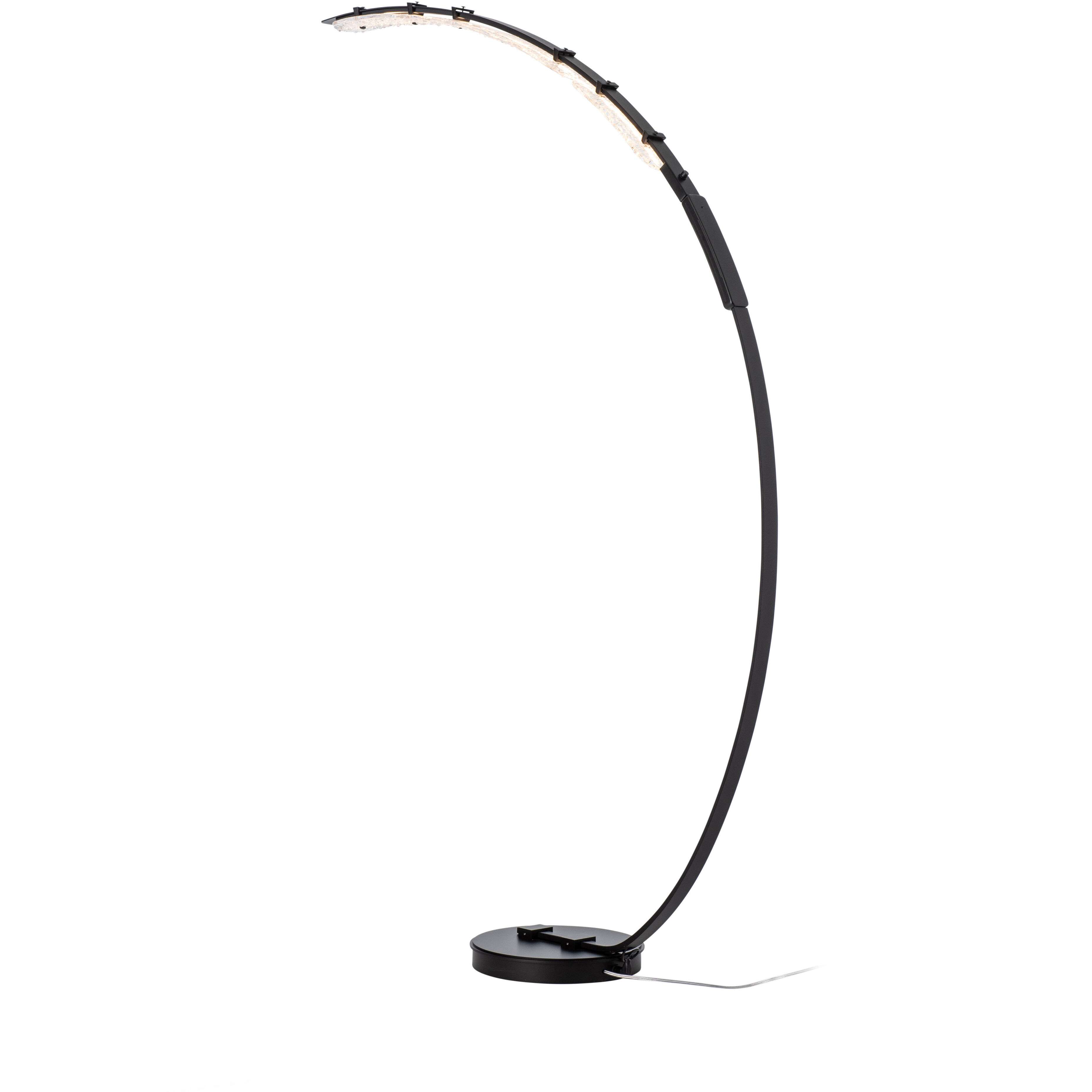 Glissade 80 inch 16.80 watt Modern Brass Arc Floor Lamp Portable Light