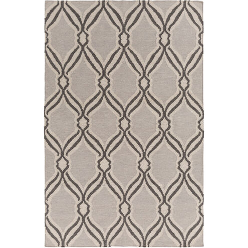 Rivington 90 X 60 inch Gray and Gray Area Rug, Wool and Cotton