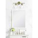 Gene 2 Light 19 inch Satin Gold Bath Sconce Wall Light