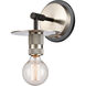 Restoration Aurora LED 5.88 inch Brushed Satin Nickel Sconce Wall Light, Restoration