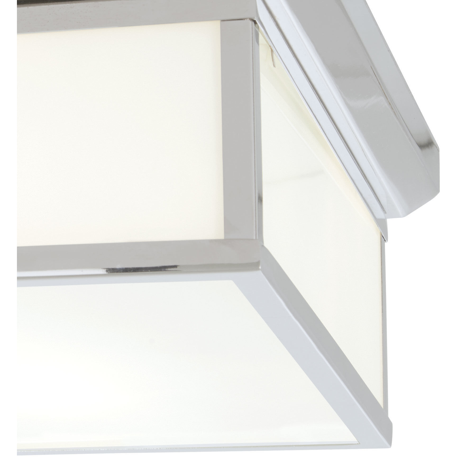 ML LED 16 inch Chrome Flush Mount Ceiling Light