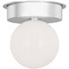 Kelly by Kelly Wearstler Nodes 1 Light 17.5 inch Polished Nickel Flush Mount Ceiling Light