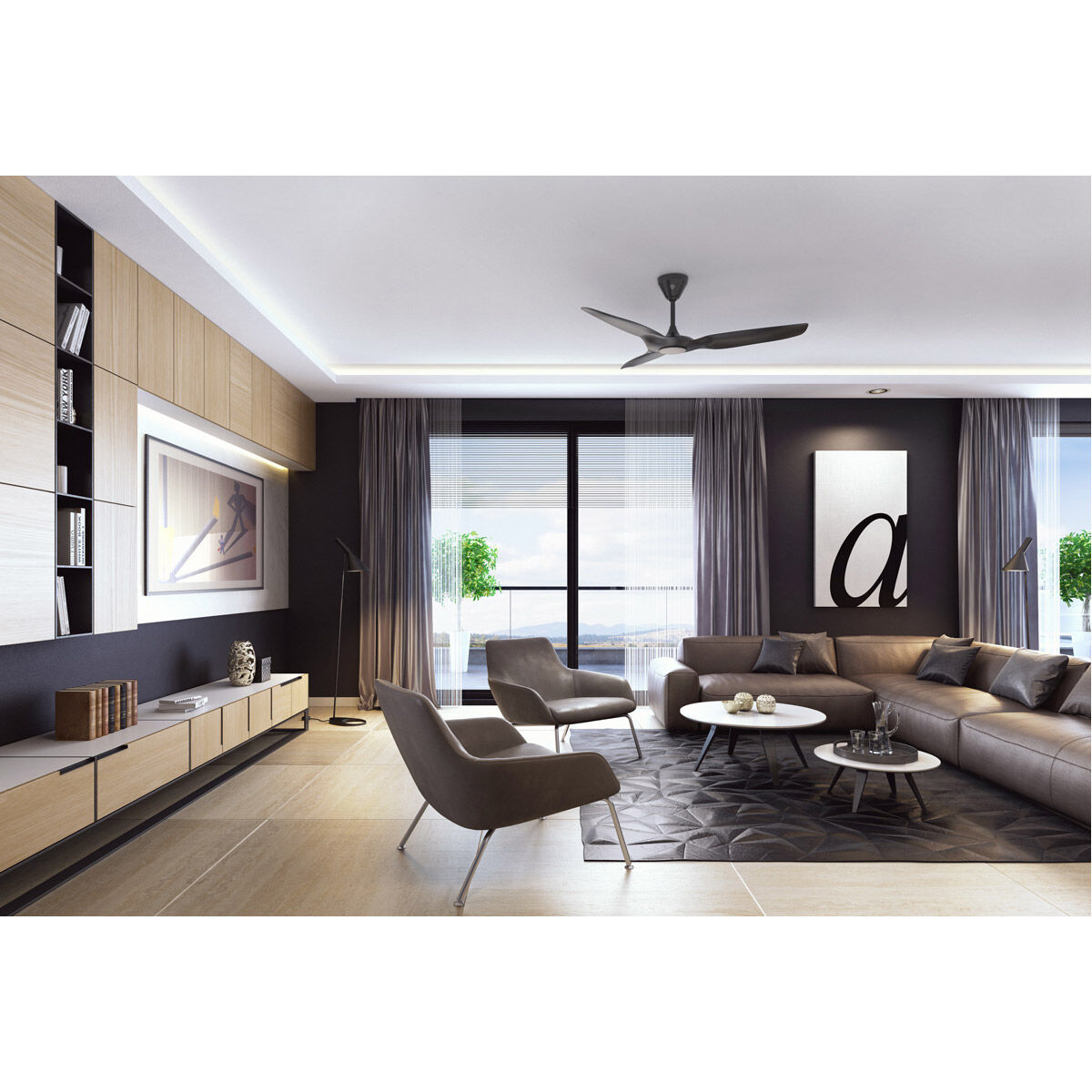Big Ass Fans FR127C-U1H00-3L02-09258-258P610 Haiku L 52 inch Black