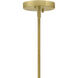 Colby 1 Light 11.25 inch Lacquered Brass Pendant Ceiling Light