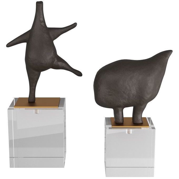 Brovina Black Sculptures, Set of 2