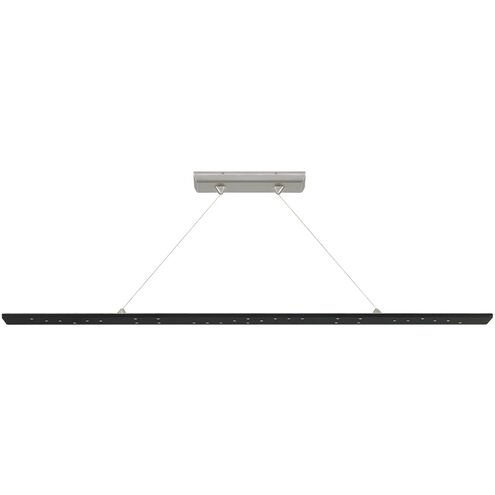 Sean Lavin Parallax LED 54 inch Black Linear Suspension Ceiling Light, Integrated LED