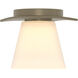 Wren 1 Light 5.1 inch Soft Gold Flush Mount Ceiling Light in Opal