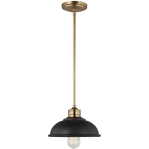 Dustin 1 Light 10 inch Midnight Black Pendant Ceiling Light