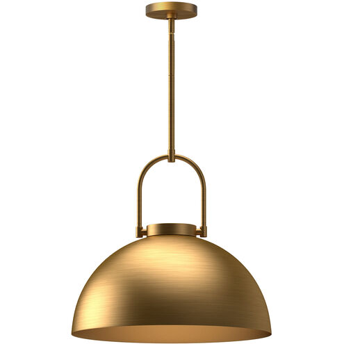 Alora Mood Harper 1 Light 15.75 inch Aged Gold Pendant Ceiling Light