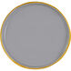 Harward Gray Enamel with Brushed Brass Tray, Set of 3