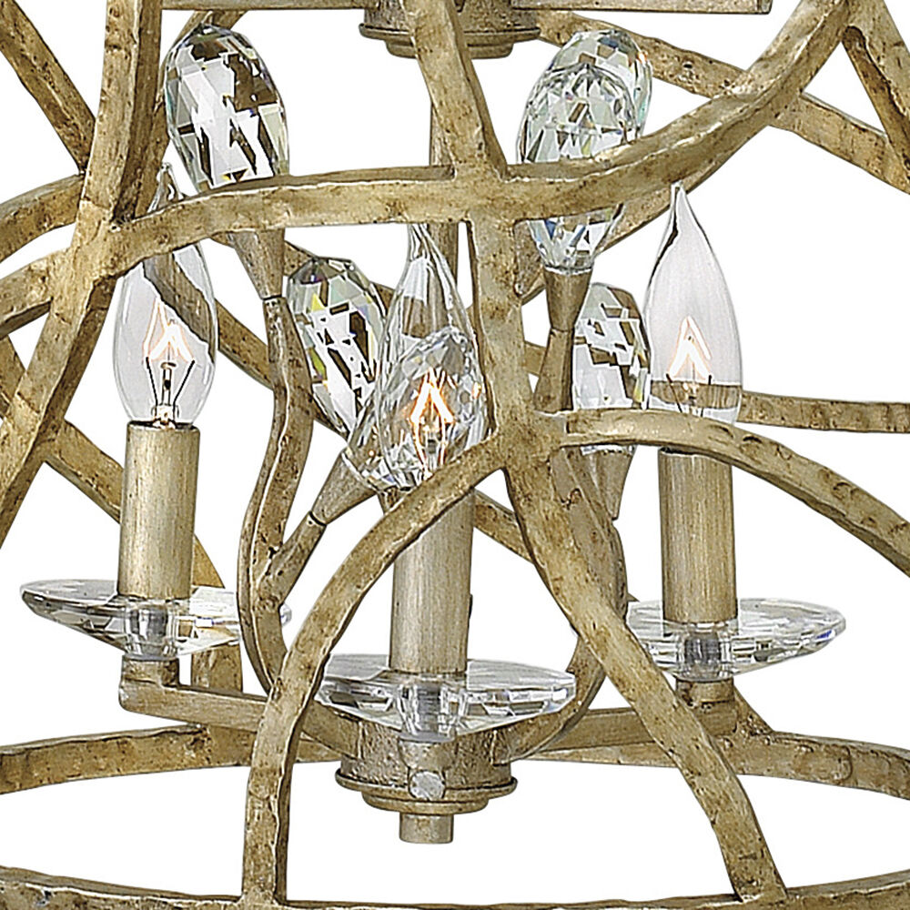 Eve LED 14.5 inch Champagne Gold Foyer Light Ceiling Light, Multi Tier