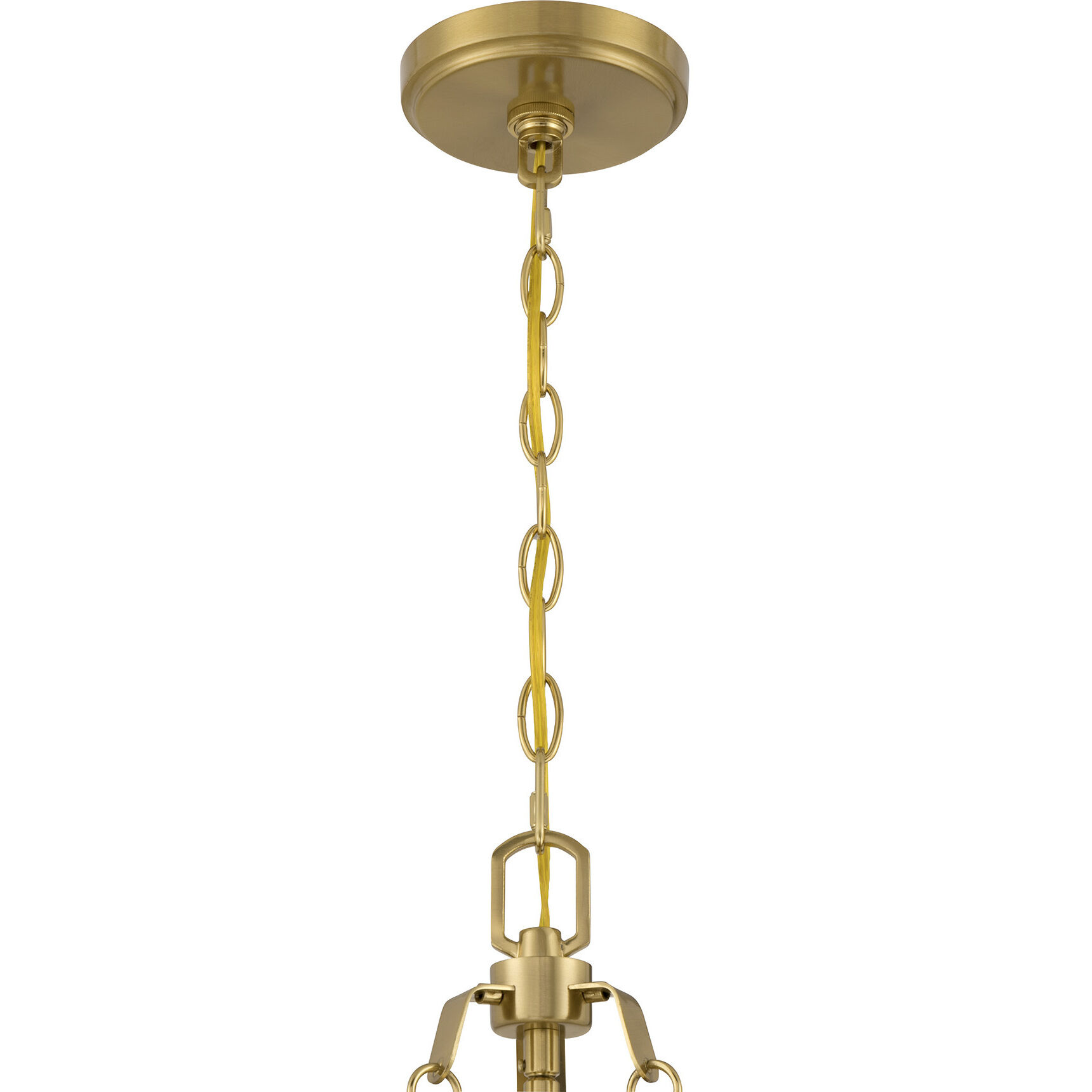 Corinth 3 Light 16.75 inch Warm Brass Pendant Ceiling Light