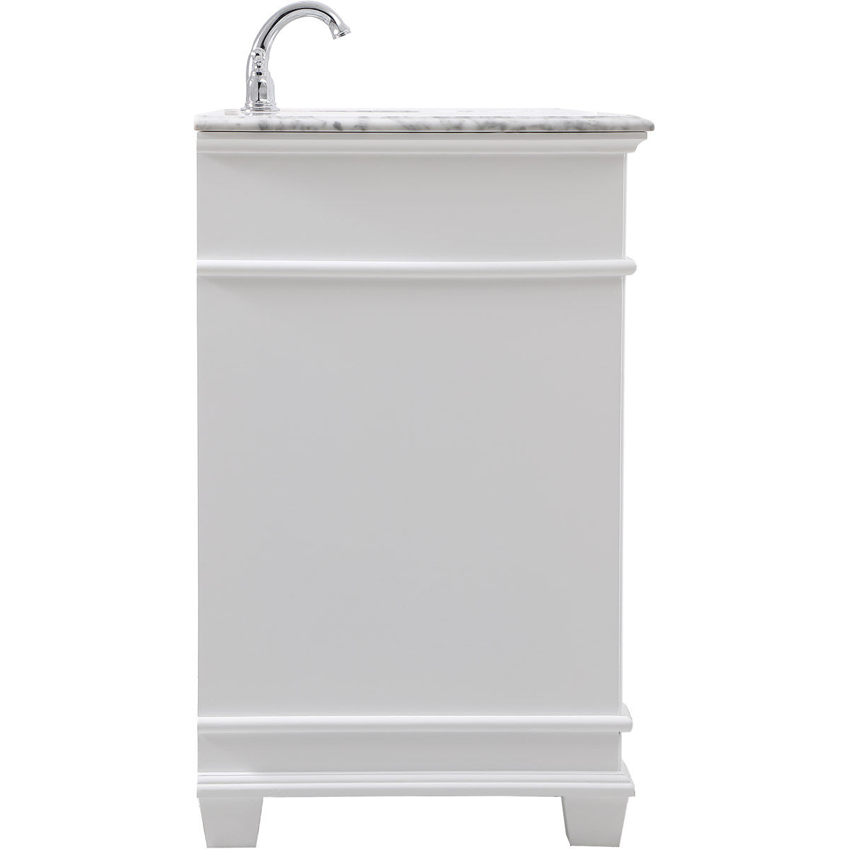 Wesley 60 X 22 X 35 inch White Vanity Sink Set