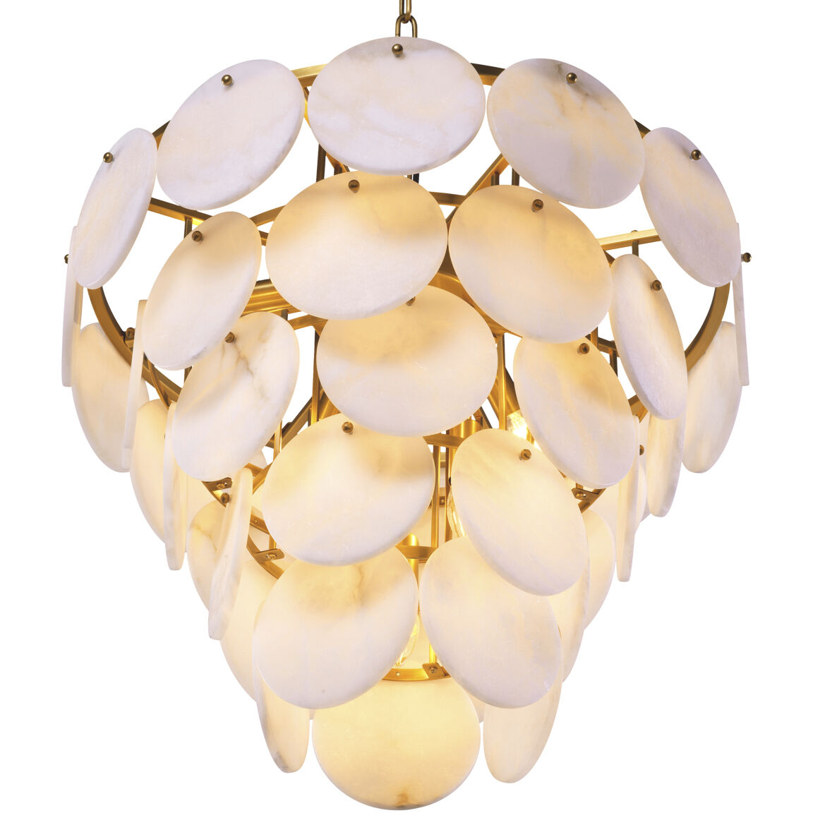 Clementina 9 Light 25.98 inch Antique Brass with Alabaster Chandelier Ceiling Light