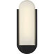 Drew & Jonathan Dante 1 Light 14 inch Textured Black Outdoor Wall Sconce