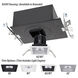 Volta LED White Recessed Lighting in Flood, 85, 3500K
