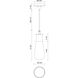 Alora Mood Marcel 1 Light 4.38 inch Textured Black Exterior Pendant