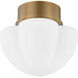 Seabrook 1 Light 11.25 inch Historic Bronze Flush Mount Ceiling Light