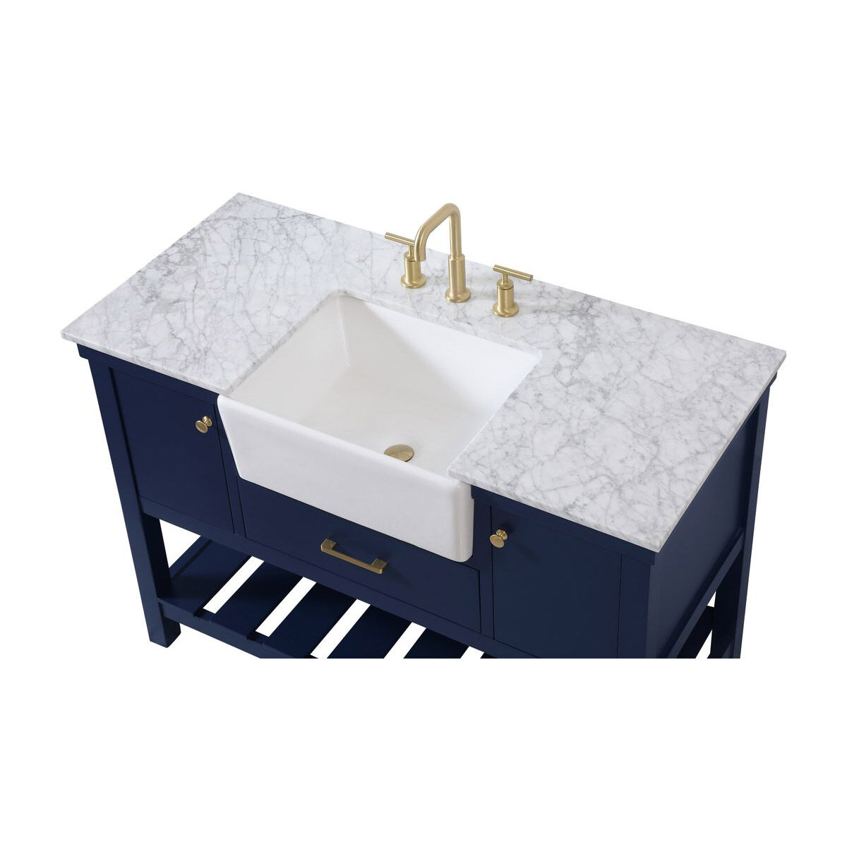Clement 48 X 22 X 34 inch Blue Bathroom Vanity Cabinet