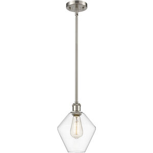 Ballston Cindyrella 1 Light 8 inch Brushed Satin Nickel Mini Pendant Ceiling Light in Incandescent, Clear Glass