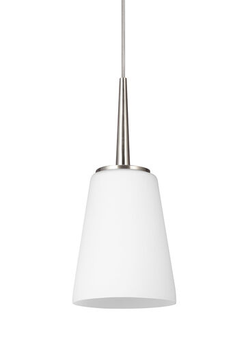 Driscoll 1 Light 5.25 inch Brushed Nickel Pendant Ceiling Light