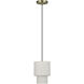 Monroe 1 Light 7 inch Antique Brass Mini Pendant Ceiling Light