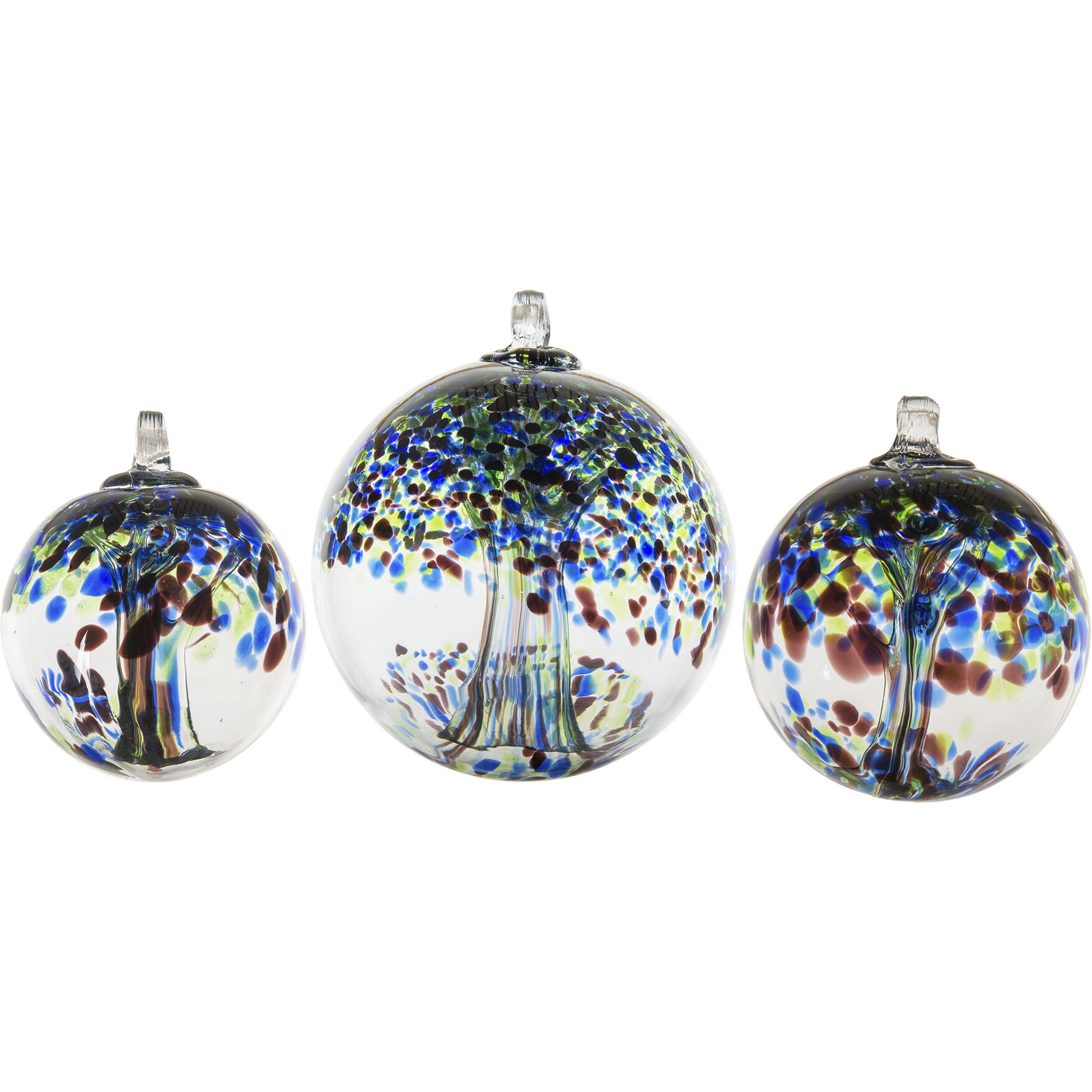 Mystic Blue Art Glass Ornament