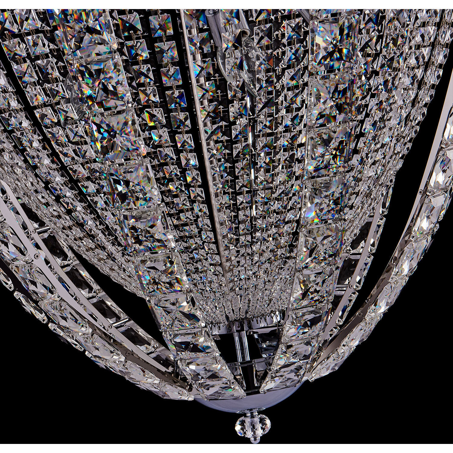 Scudo 35 Light 39 inch Chrome Pendant Ceiling Light