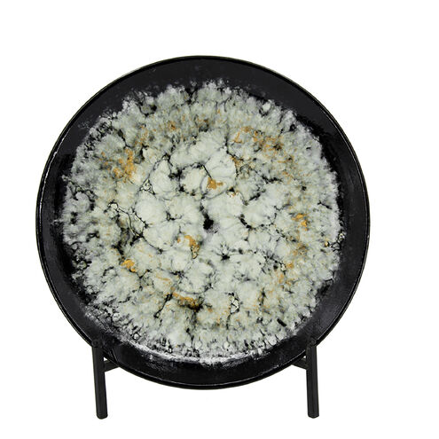Zuri 18.1 X 18.1 inch Black/White Charger Plate