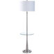 Gemma 63 inch 150.00 watt Silver Floor Lamp Portable Light