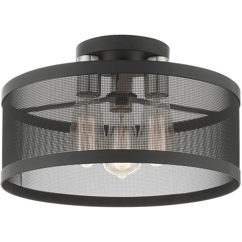 Industro 3 Light 15.00 inch Semi-Flush Mount