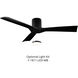 Aviator 54 inch Matte Black Ceiling Fan