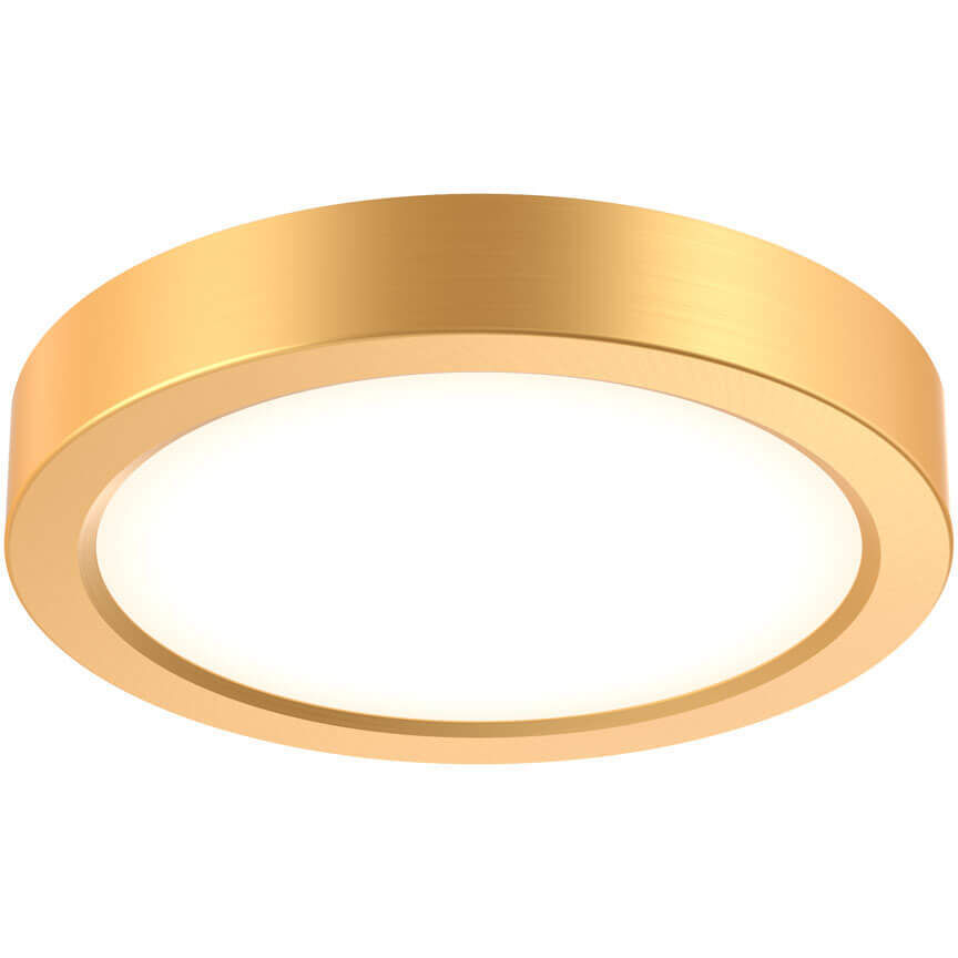 Delta 1 Light 14 inch Gold Flush Mount Ceiling Light