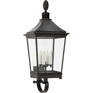 Rudolph Colby Rosedale Classic 4 Light 46 inch French Rust Outdoor Wall Lantern, Large
