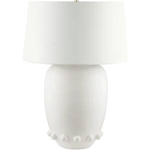 Trivor 28 inch 100.00 watt Matte Off-White Table Lamp Portable Light