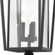 Seoul 3 Light 97.25 inch Black Outdoor Post Mounted Fixture in 29.75