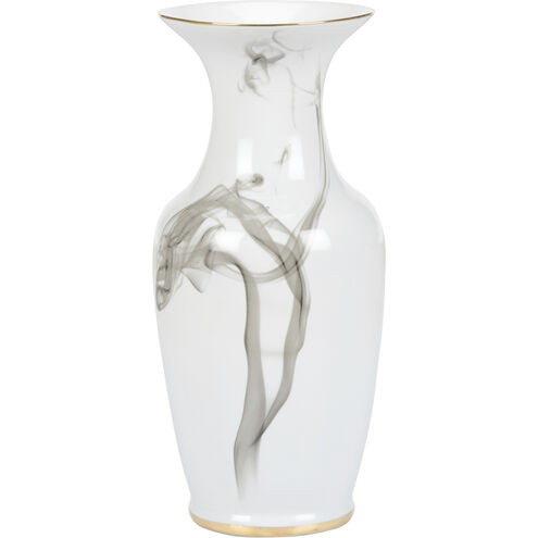 White Cinder And Smoke 19 X 8.5 inch Vase, Large