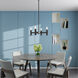 Copenhagen 4 Light 20 inch Black Mini Chandelier Ceiling Light