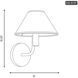 Sean Lavin Colfax 1 Light 8 inch Burnished Brass Sconce Wall Light