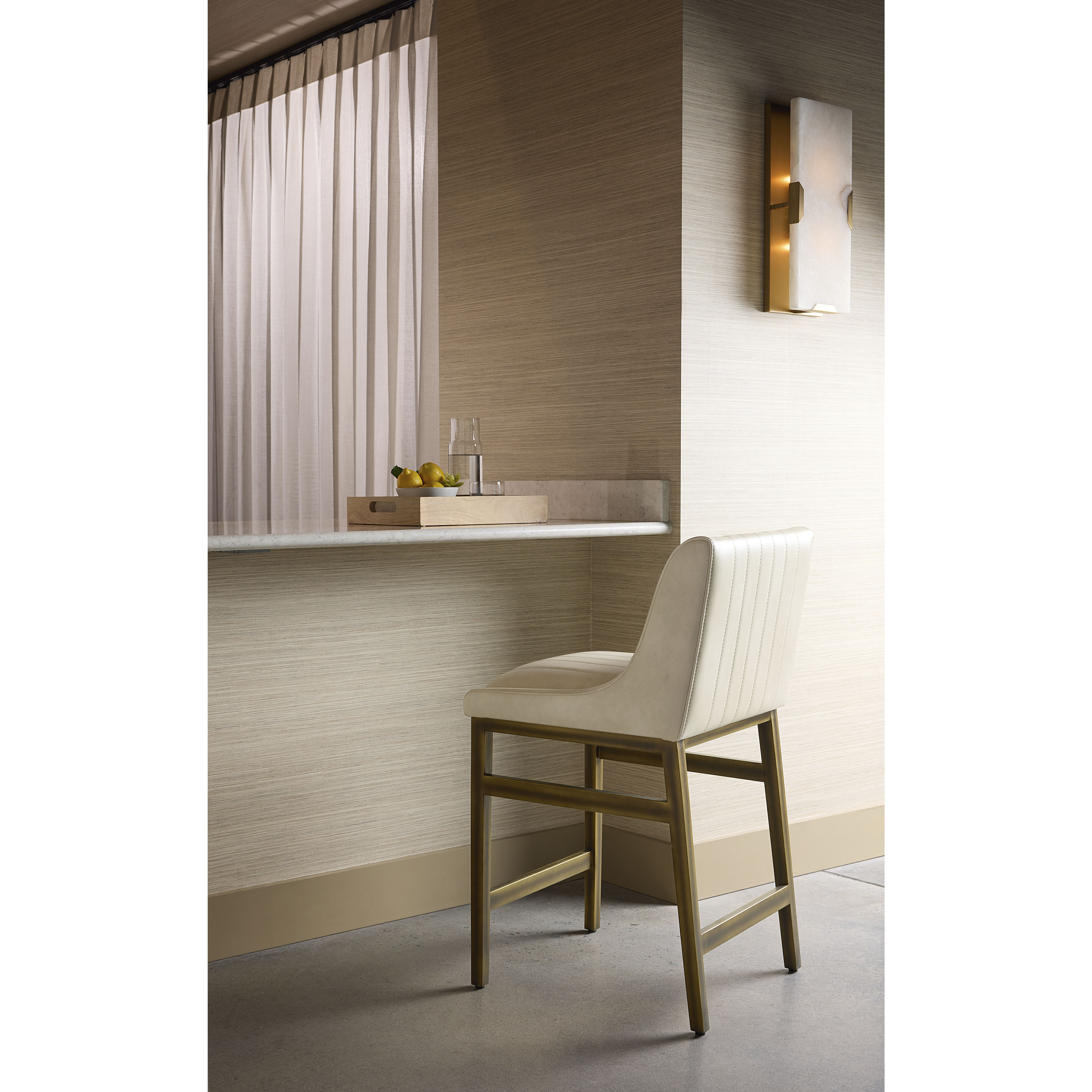 Rovira LED 8 inch Cream / Brushed Gold Sconce Wall Light