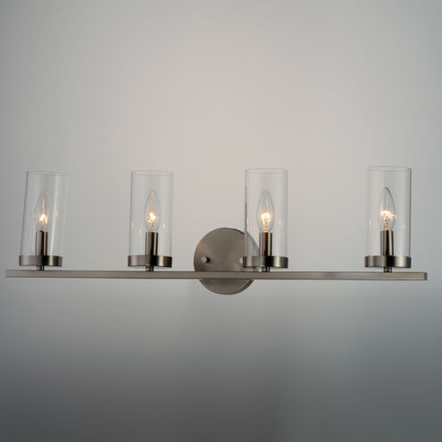 Sentinel 4 Light 30 inch Satin Nickel Bath Vanity Wall Light