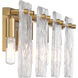 Genry 4 Light 35 inch Warm Brass Bathroom Vanity Light Wall Light